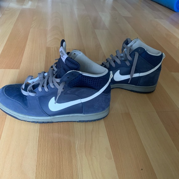 Size 10.5 - Nike Dunk High Navy Blue - 317982-401 - Picture 3 of 5